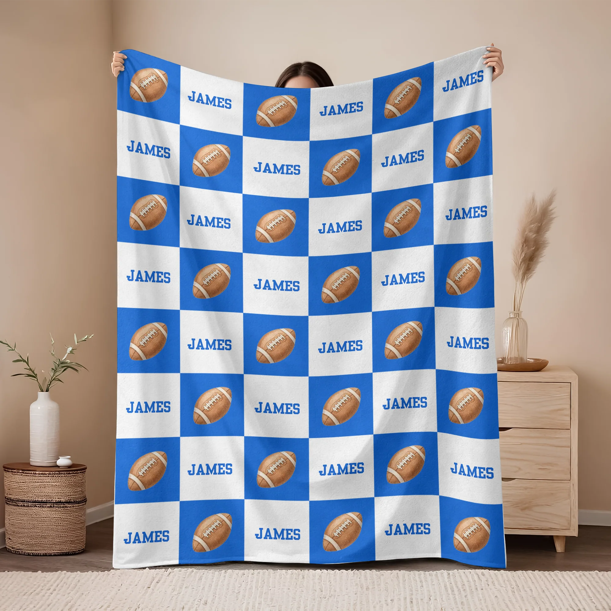 Custom Name Sports Blanket Perfect Gift Sports Lovers TH10 898281 - Image 5