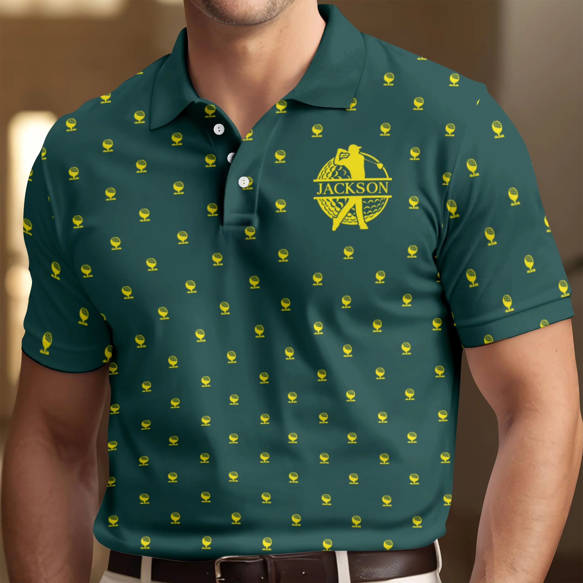 Custom Name Suck At Golf Polo Shirt Gift for Golf Lovers HO82 902298 - Image 2