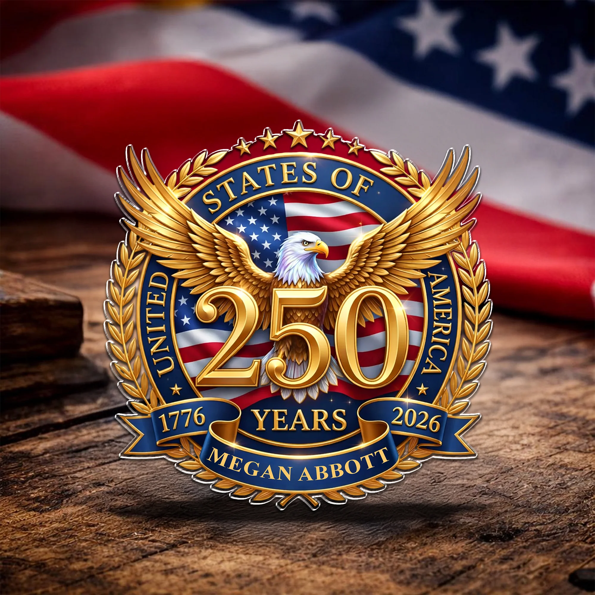 Custom Name United States Of America 1776-2026 250th Anniversary Acrylic Pin HO82 902272 - Image 4