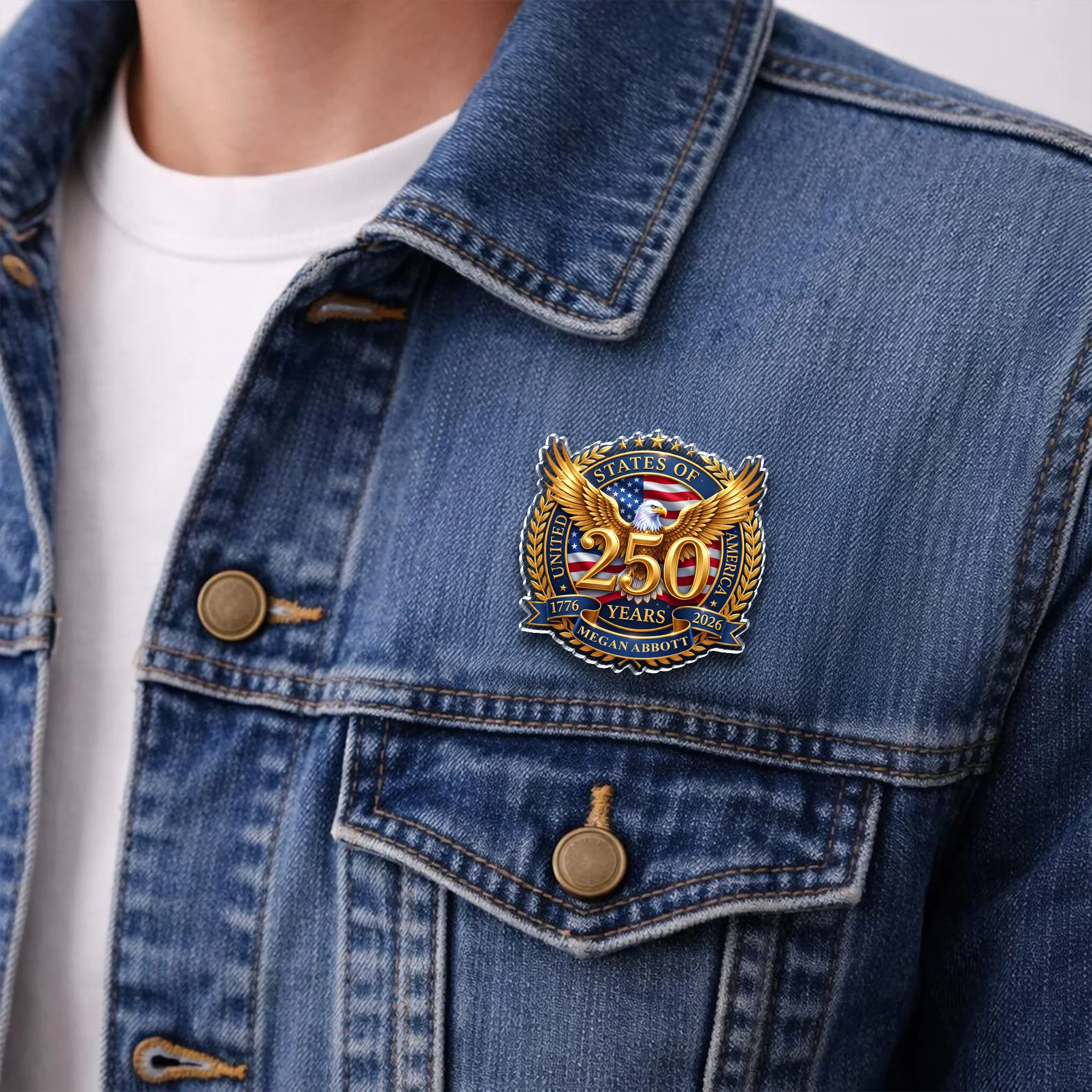 Custom Name United States Of America 1776-2026 250th Anniversary Acrylic Pin HO82 902272 - Image 7