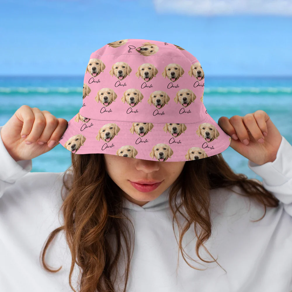 Custom Pet Photo Bucket Hat - Personalized Gift For Pet Lovers TH10 169465 - Image 2