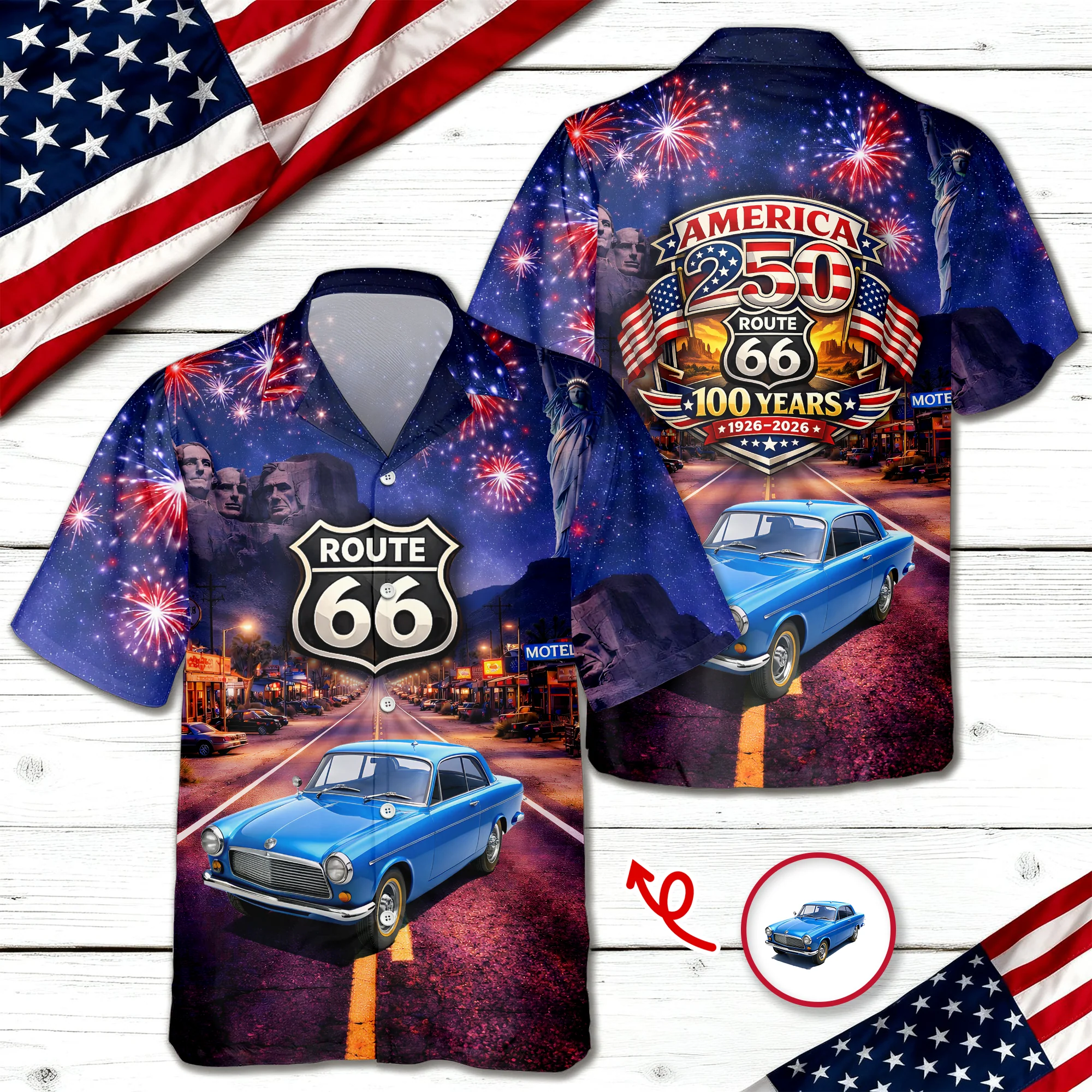 Custom Photo 100 Year Of Route 66 America 250th Anniversary CH07 910500 - Image 3