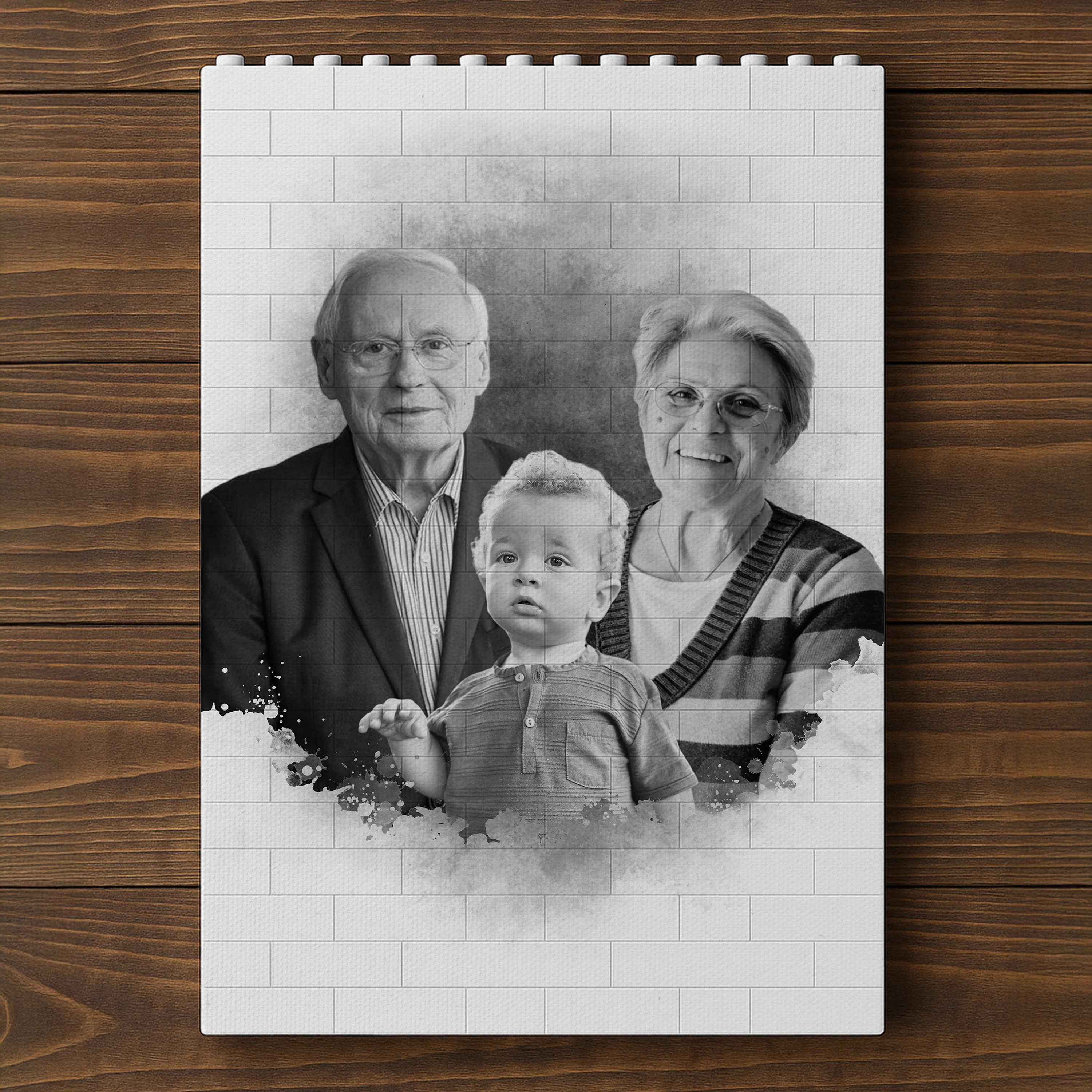 Custom Photo Add Deceased Loved One Memorial Family Building Brick Block HO82 902930 - Image 5