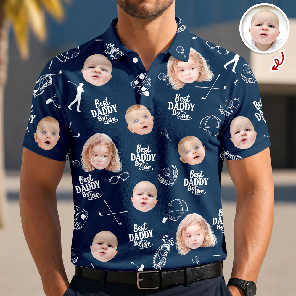 Custom Photo Best Dad By Par Golf Pattern Gift For Father, Mother CH07 911464 - Image 7
