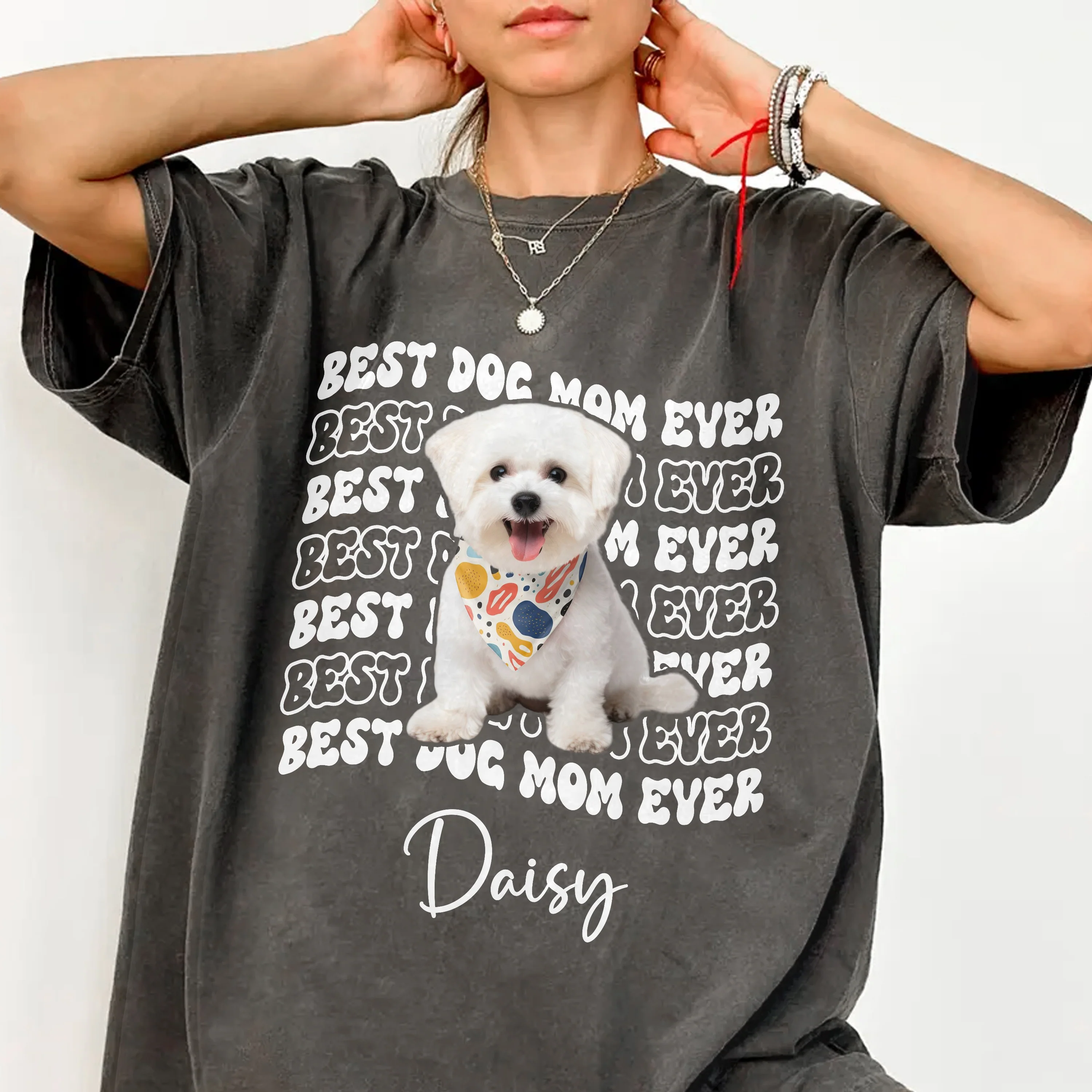 Custom Photo Best Dog Dad Ever Comfort Shirt - Father’s Day Gift for Dog & Cat Owners HA75 921372 - Image 4