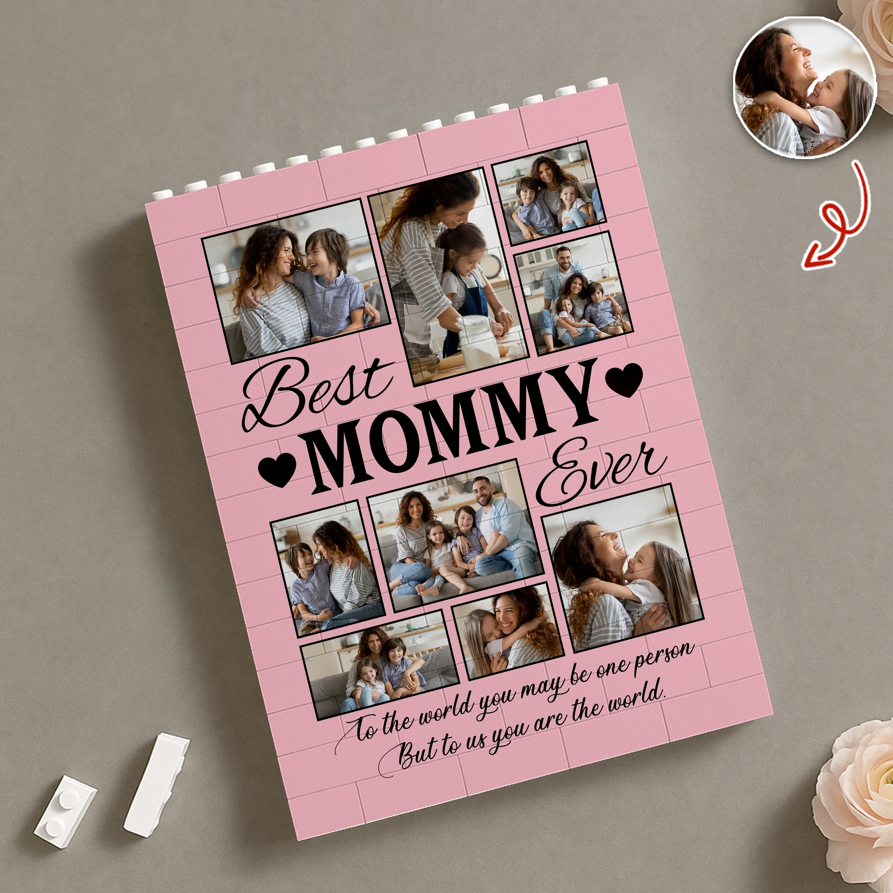 Custom Photo Best Mom Ever Building Brick Blocks Mother's Day Gift HA75 920650 - Image 2