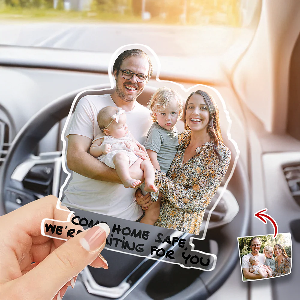 Custom Photo Car Visor Clip - Personalized Gift For Family LM32 899829 - Image 3