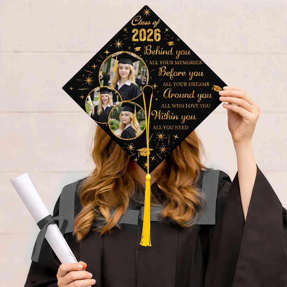 Custom Photo Class Of 2026 Glitter Graduation Topper TH10 169141 - Image 4