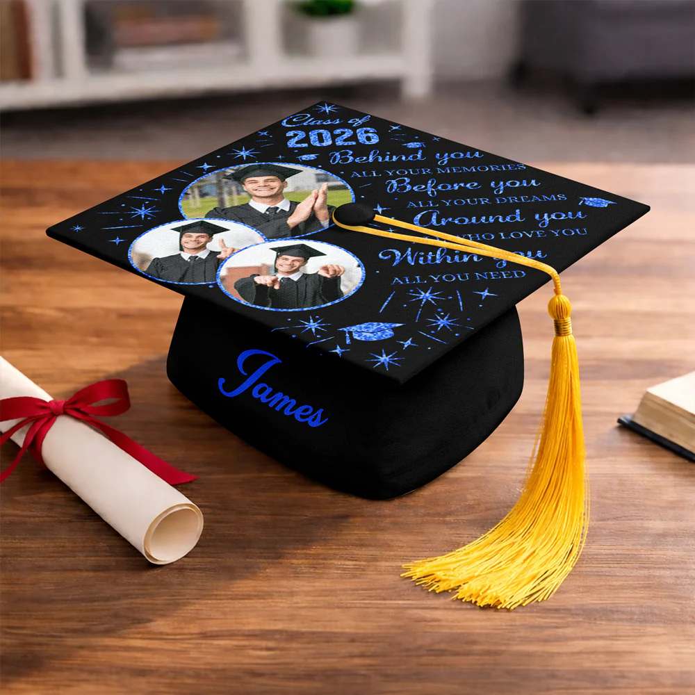 Custom Photo Class Of 2026 Glitter Graduation Topper TH10 169141 - Image 6