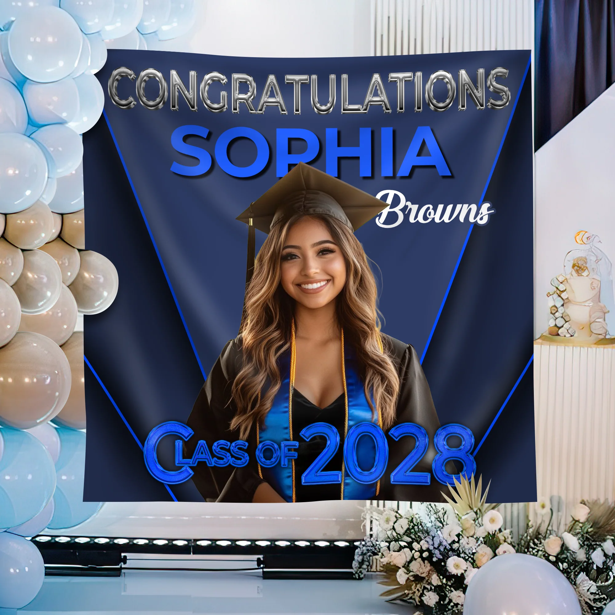 Custom Photo Class of 2026 Graduation Backdrop LM32 899205 - Image 2