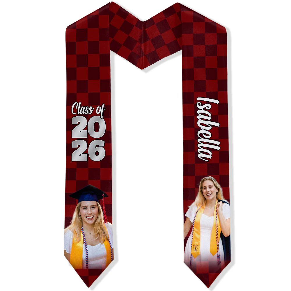 Custom Photo Class Of 2026 Graduation Celebration Stoles TH10 898533 - Image 8
