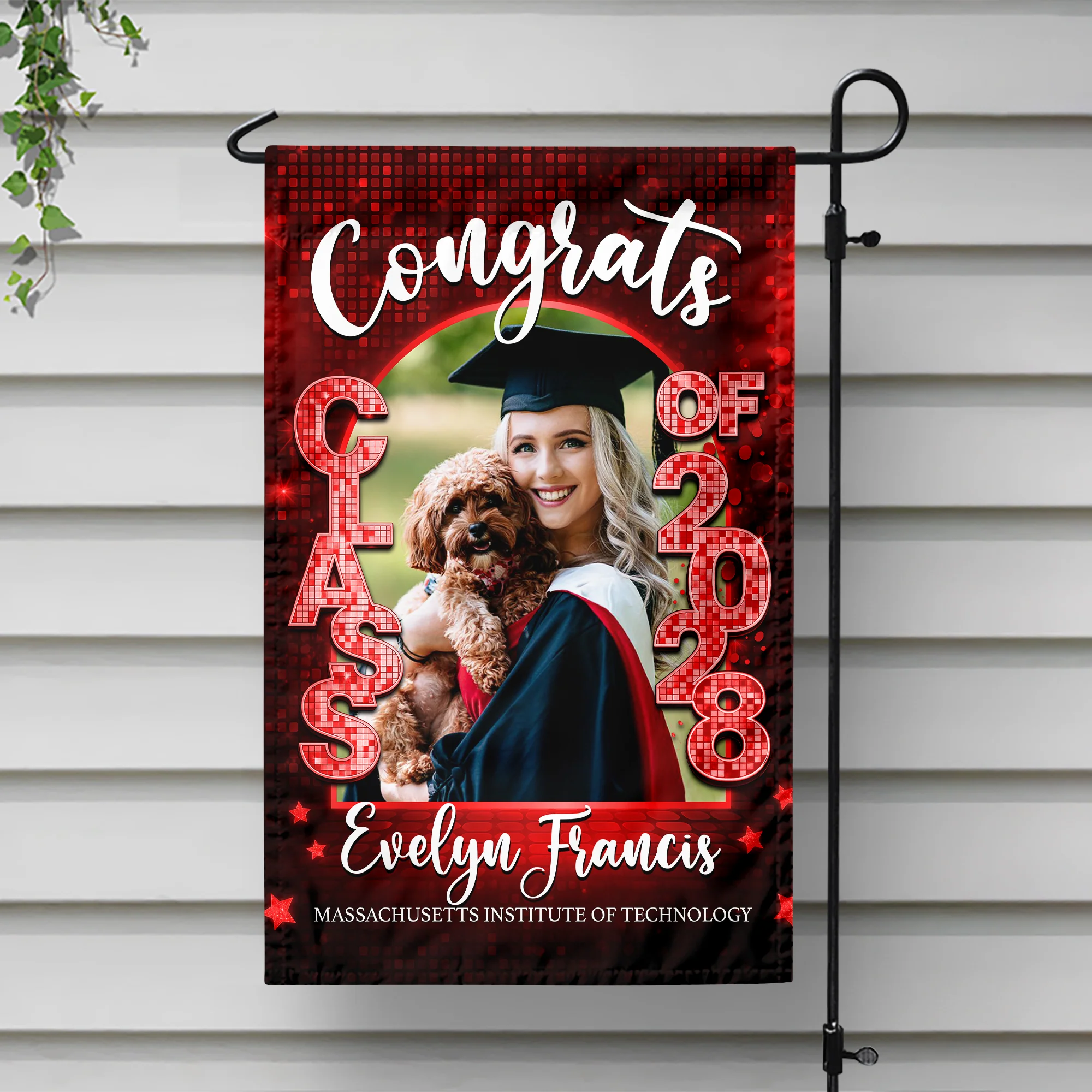 Custom Photo Class of 2026 Graduation Garden Flag, Personalized Congrats Grad Outdoor Decor HO82 901884 - Image 10