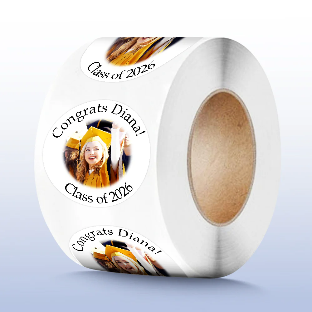 Custom Photo Class of 2026 Graduation Roll Sticker TH10 898799 - Image 3