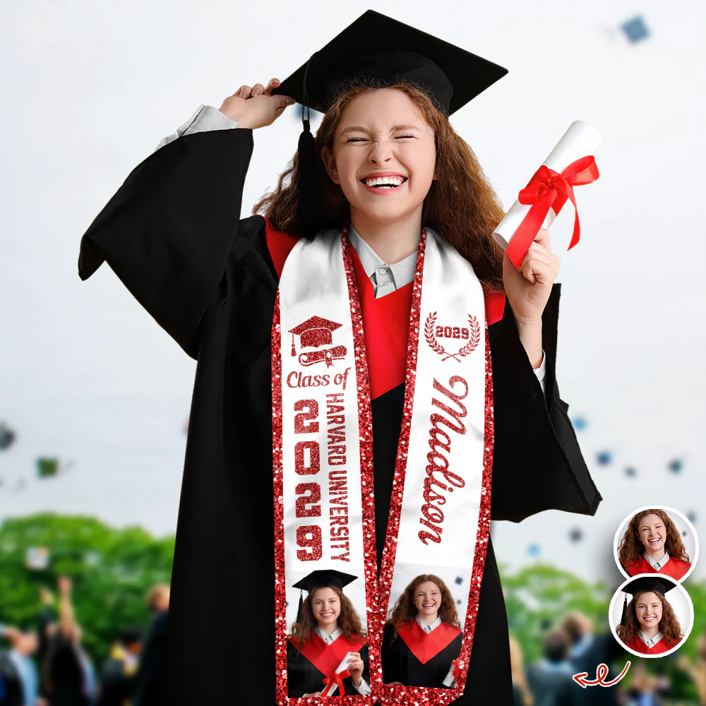 Custom Photo Class of 2026 Graduation Stole HO82 901516 - Image 7