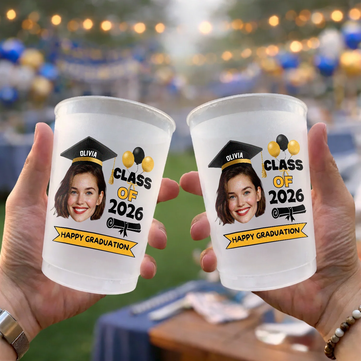 Custom Photo Class Of 2026 Happy Graduation Cups For Party CH07 911250 - Image 3