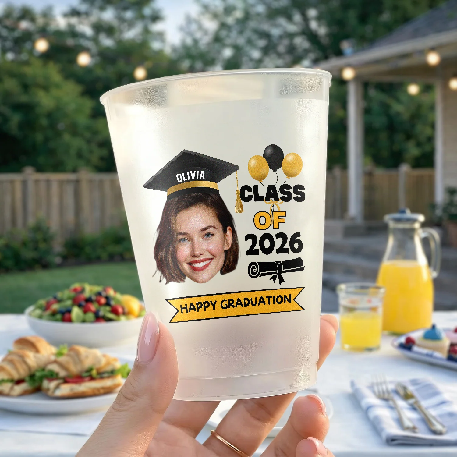 Custom Photo Class Of 2026 Happy Graduation Cups For Party CH07 911250 - Image 4
