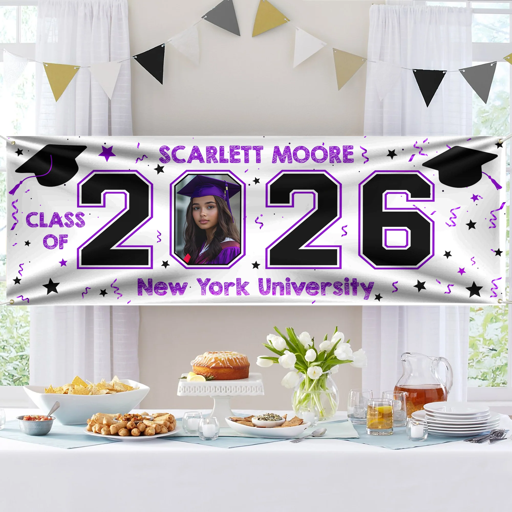 Custom Photo Class of 2026 Personalized Banner Graduation Party Gift HA75 920620 - Image 5
