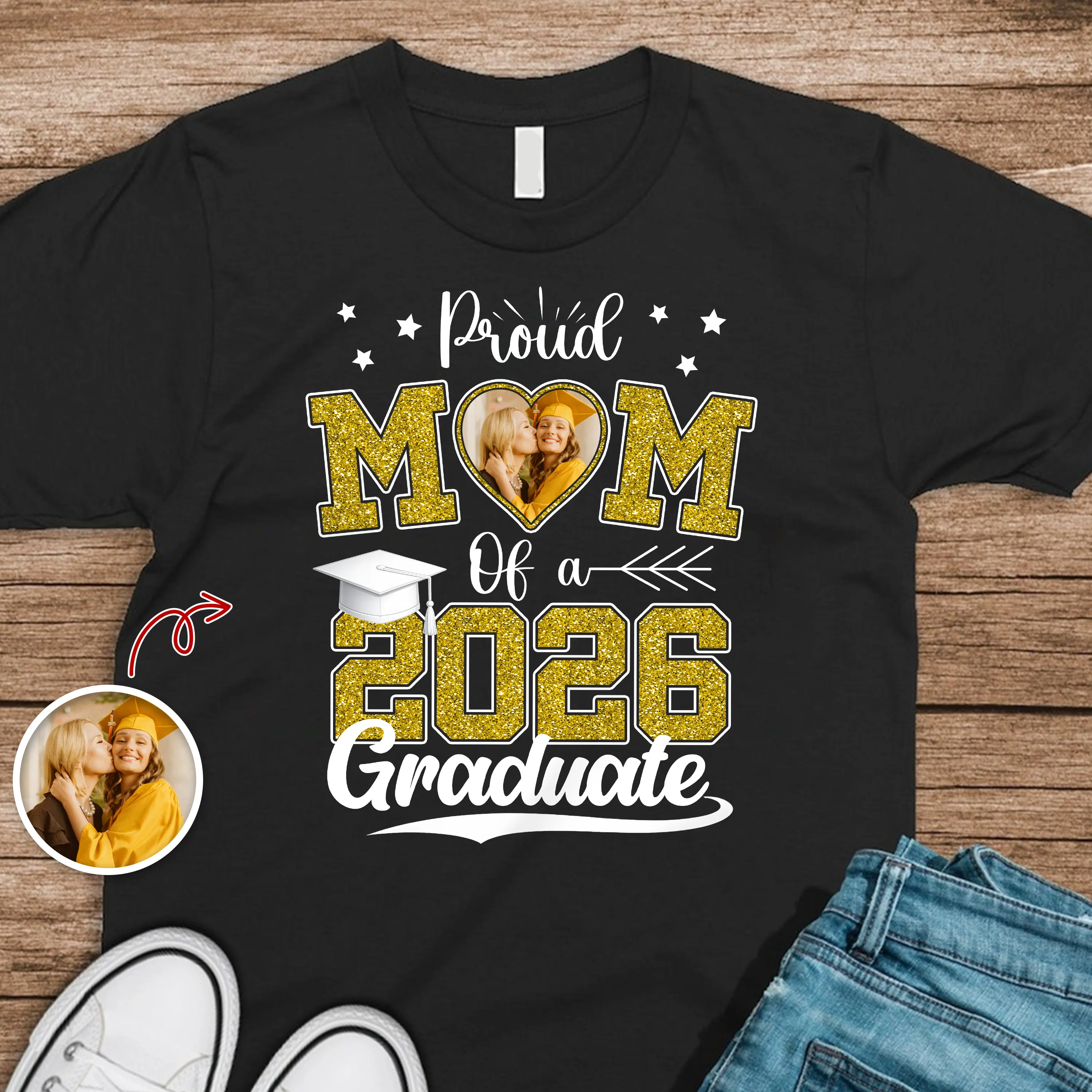 Custom Photo Congrats Graduation Personalized Dark Shirt HA75 920480 - Image 8