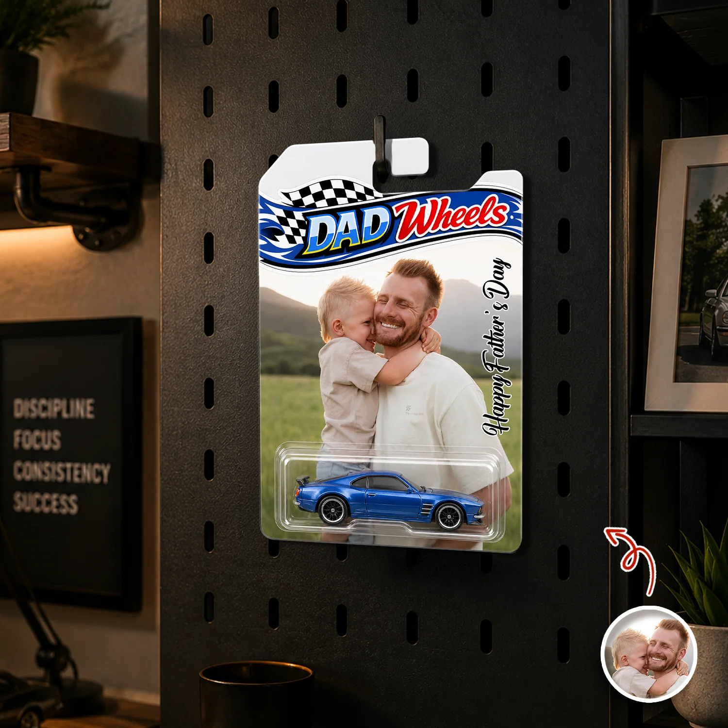 Custom Photo Dad Wheels - Gift for Dad, Father's Day Gift CH07 911674 - Image 2