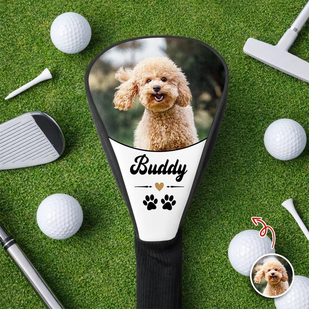 Custom Photo Dog Cat Golf Club Head Cover Father's Day Gift For Golf Lovers HA75 921258 - Image 3