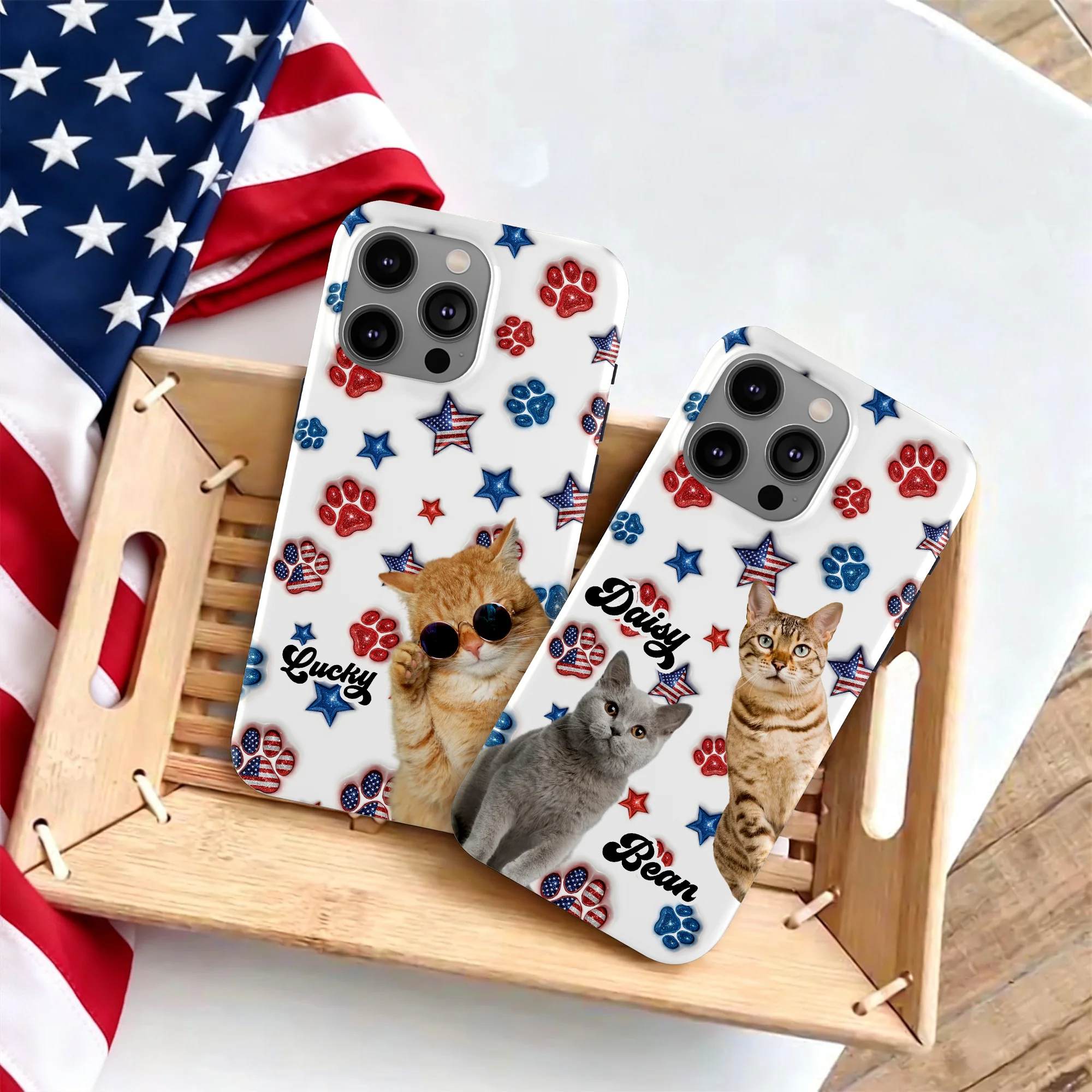 Custom Photo Dog US Pattern Personalized Phone Case HA75 921088 - Image 2