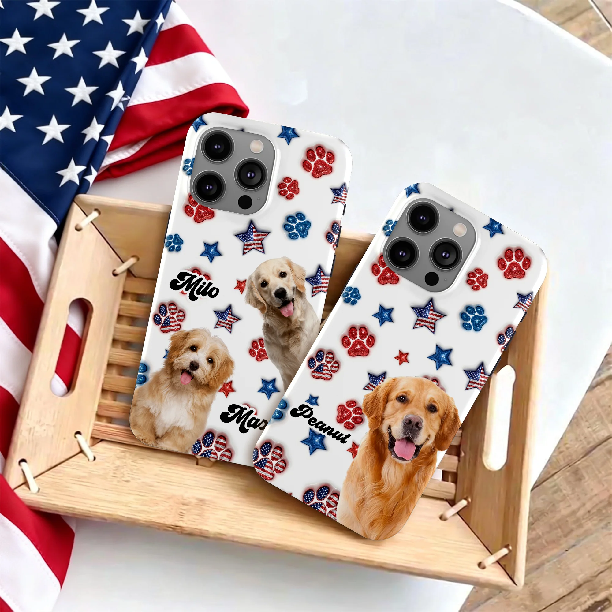 Custom Photo Dog US Pattern Personalized Phone Case HA75 921088 - Image 6