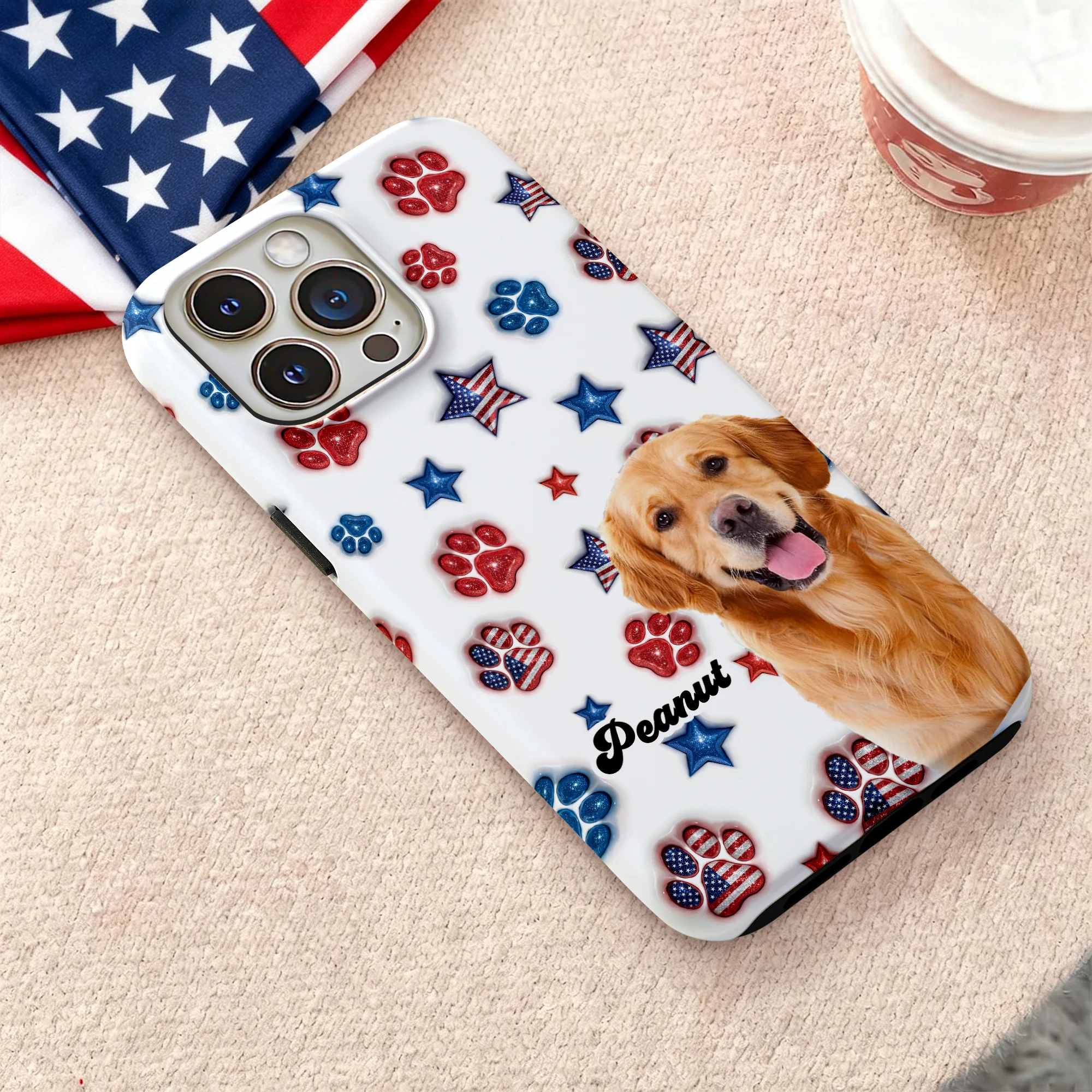 Custom Photo Dog US Pattern Personalized Phone Case HA75 921088 - Image 8