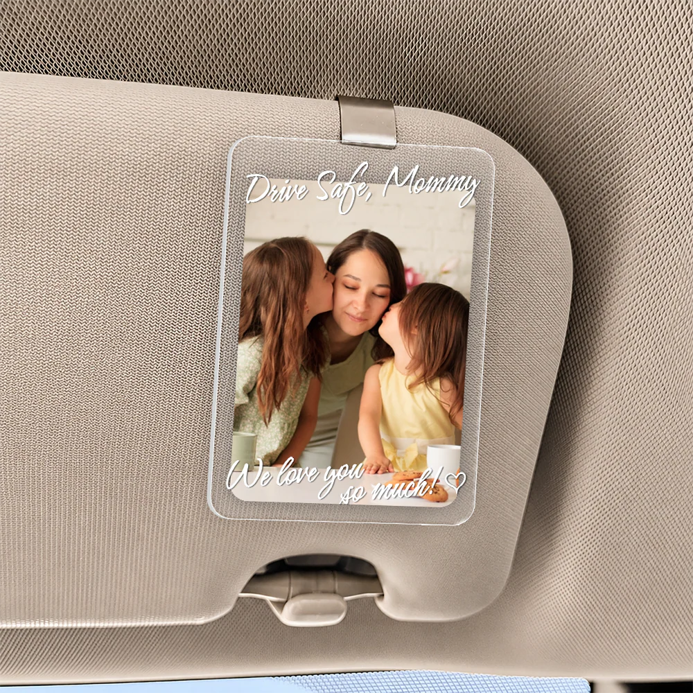 Custom Photo Drive Safe Daddy Acrylic Car Visor For Father's Day LM32 668961 - Image 4