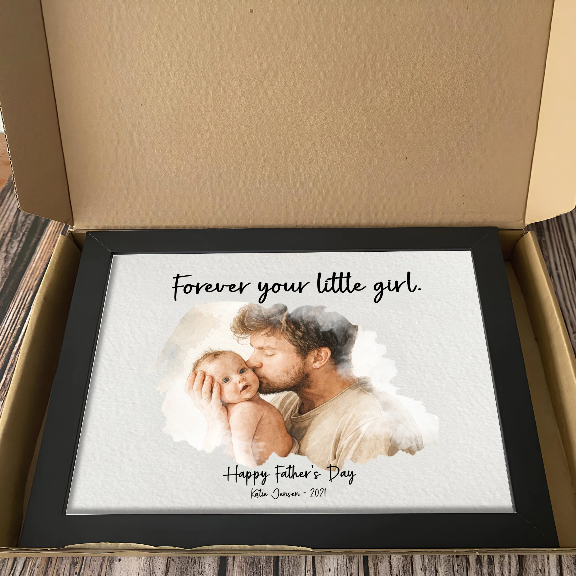 Custom Photo Forever Your Little Boy Picture Frame - Gift for Father’s Day HO82 902282 - Image 2