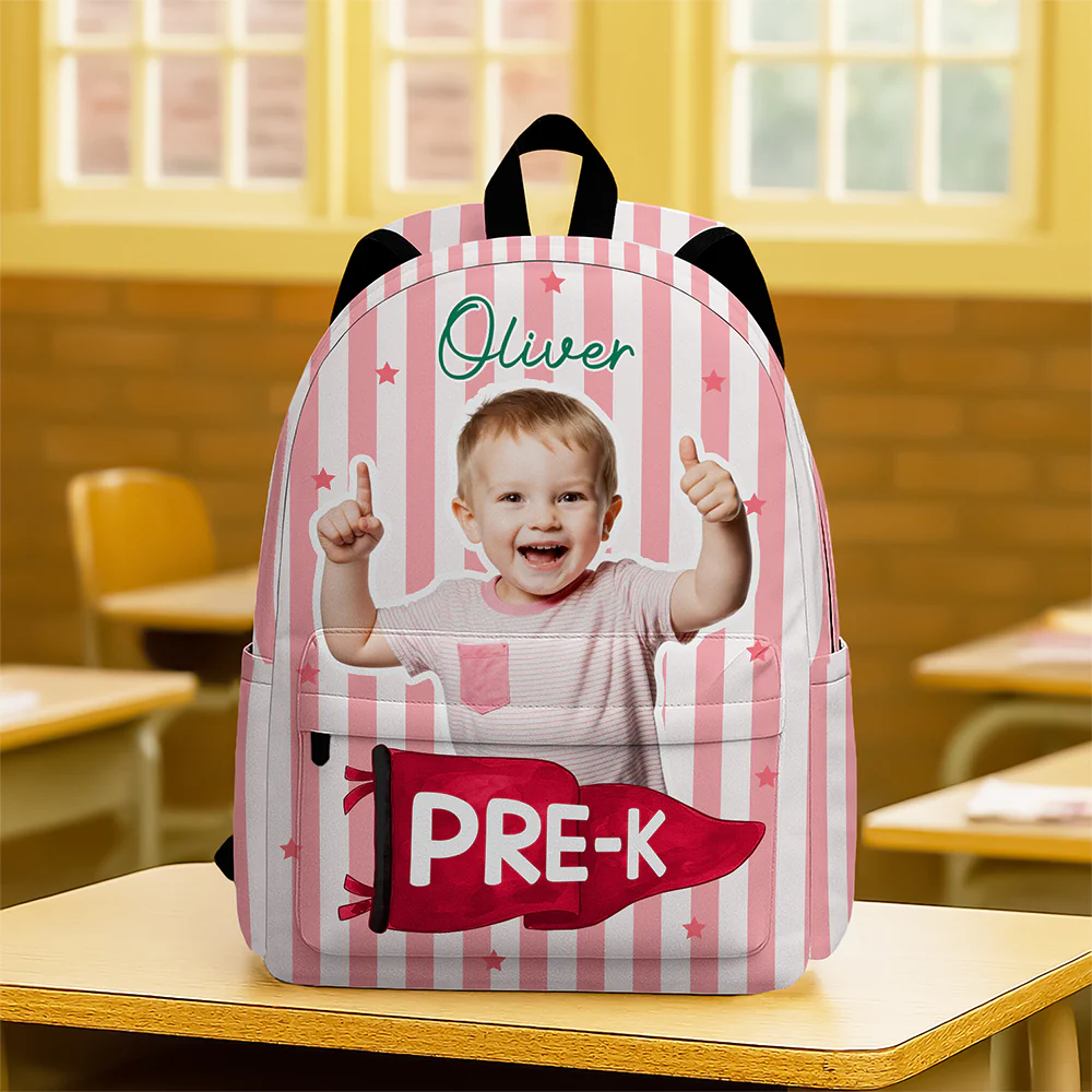 Custom Photo Grade Pennant Spirit Backpack - Personalized Gift For Back To School HO82 902830 - Image 3