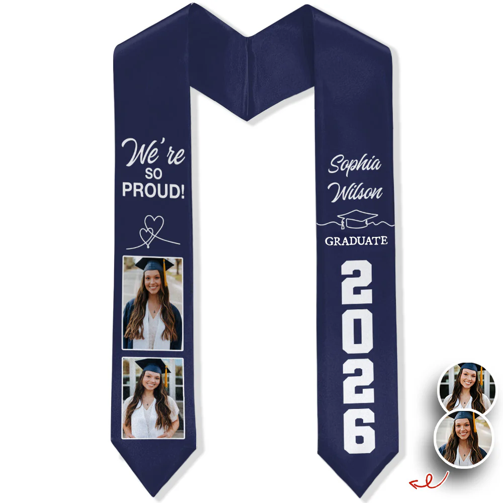 Custom Photo Graduate 2026 Stole Sash TH10 898775 - Image 4