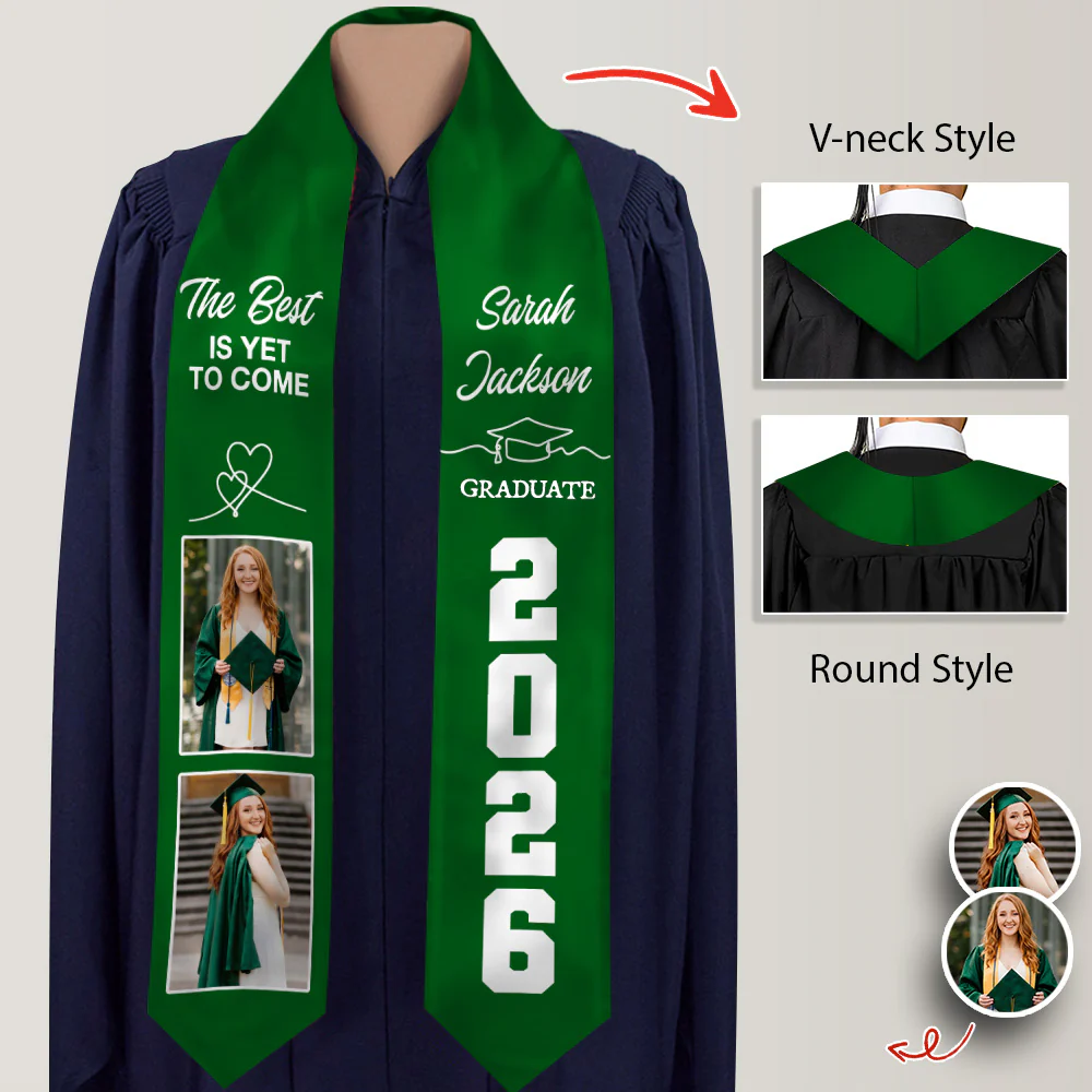 Custom Photo Graduate 2026 Stole Sash TH10 898775 - Image 5