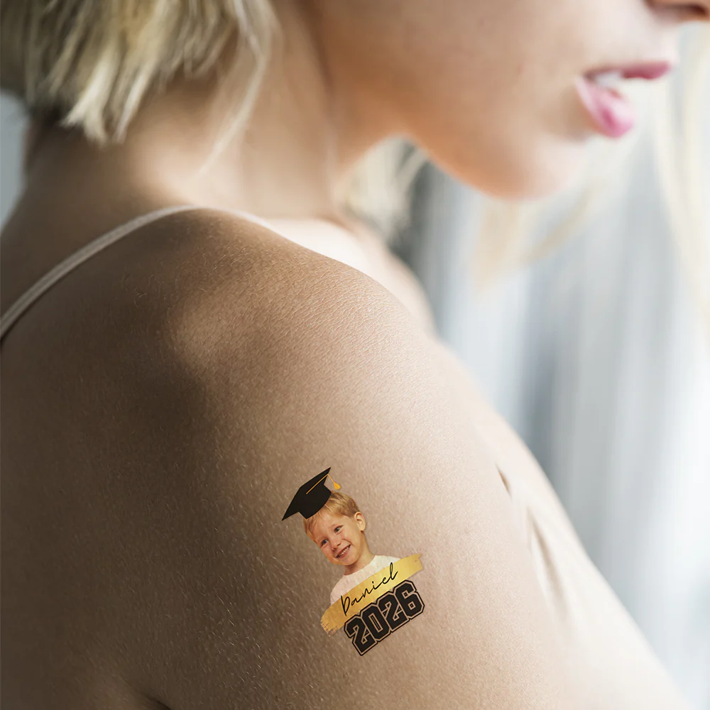 Custom Photo Graduation Class of 2026 Temporary Tattoos HO82 901460 - Image 5