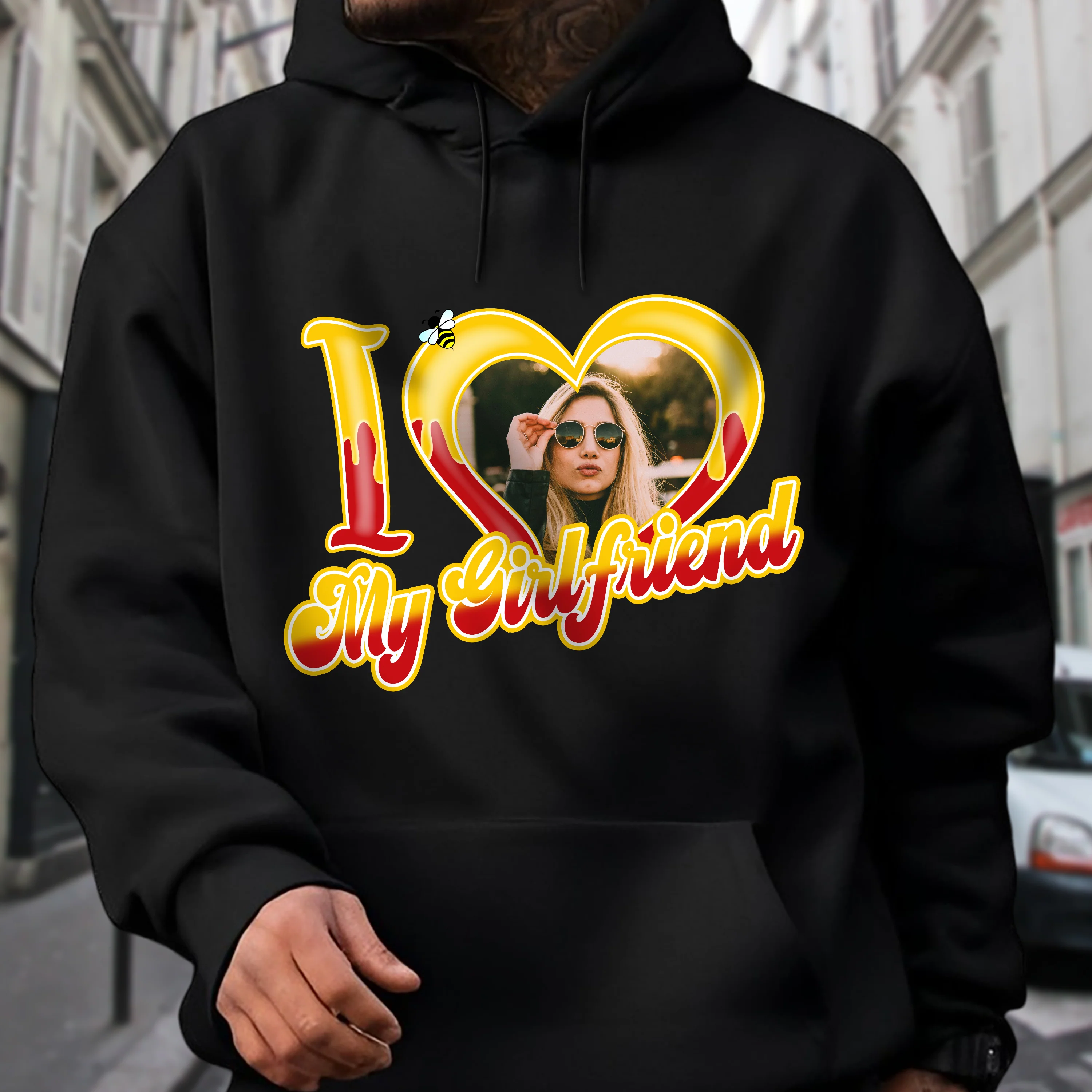 Custom Photo I Love My Girlfriend, Boyfriend, Wife, Husband Dark Shirt Ha75 920104 - Image 5