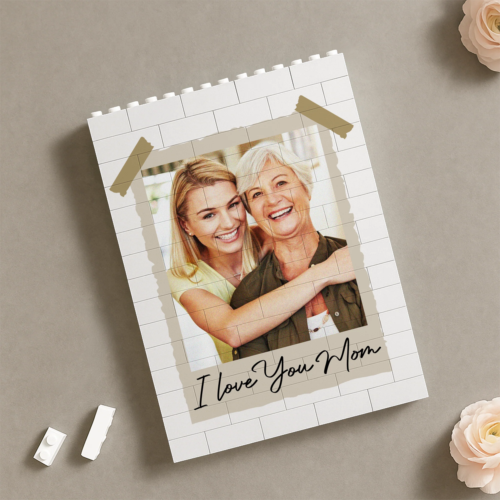 Custom Photo I Love You Mom Building Brick Blocks – Personalized Mother's Day Gifts CH07 911144 - Image 2