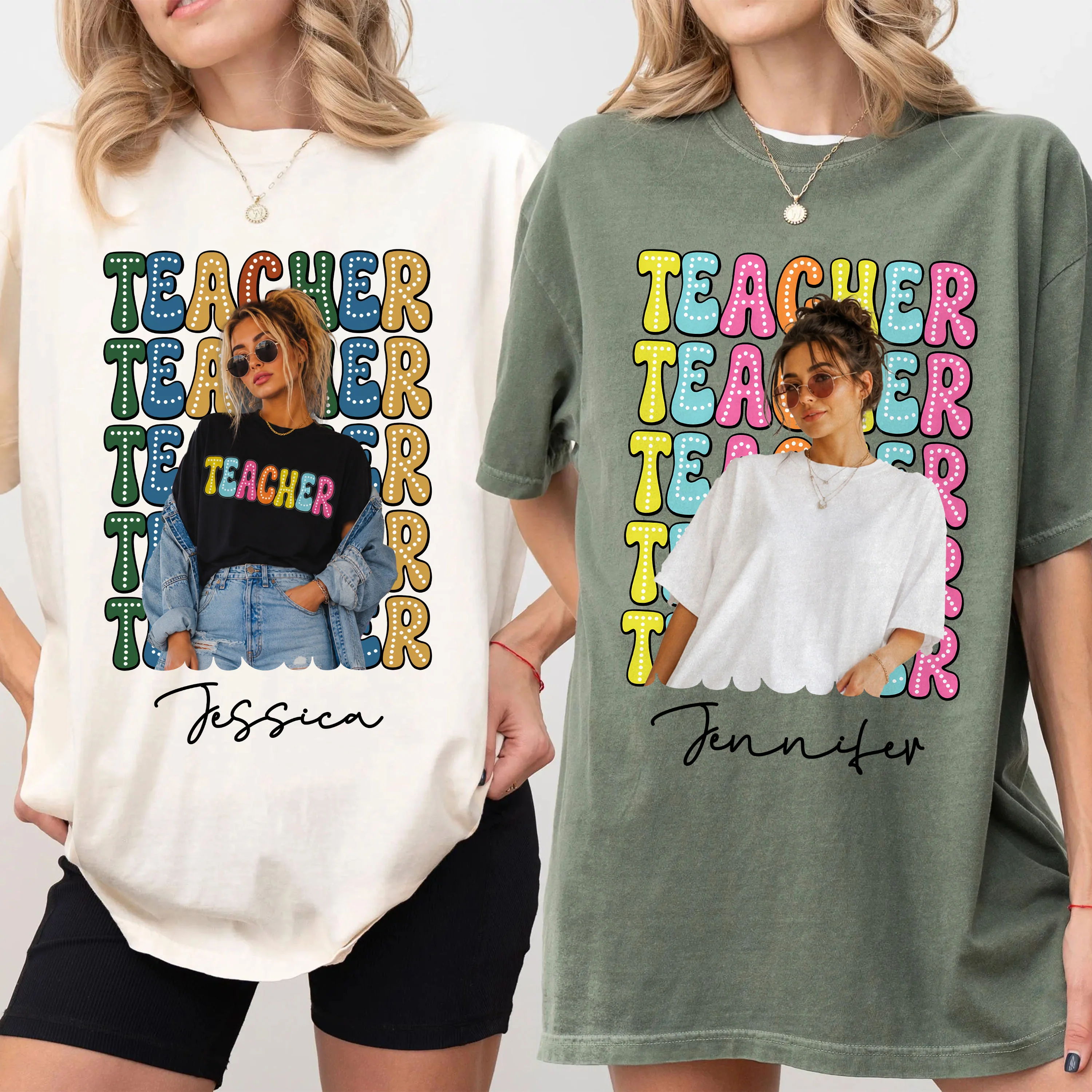 Custom Photo Teacher Comfort Shirt - Personalized Back to School Gift CH07 911982 - Image 5