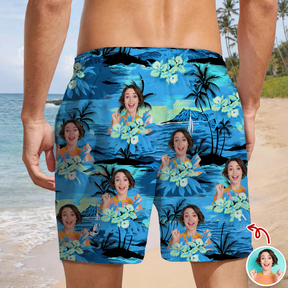Custom Photo Tropical Summer Pattern Beach Short HO82 902412 - Image 4
