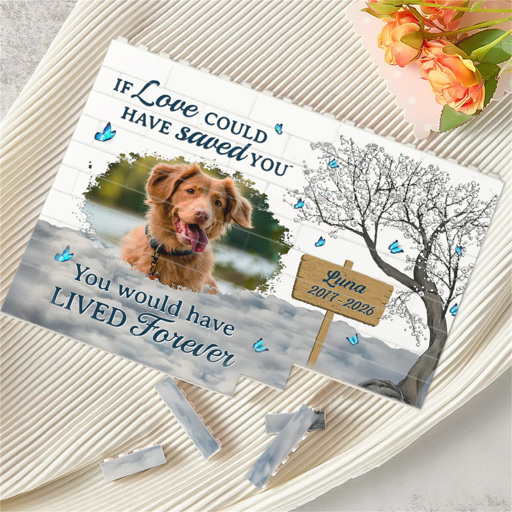 Custom Photo You Were My Favorite Hello And My Hardest Goodbye Pet Memorial Building Block CH07 911648 - Image 5