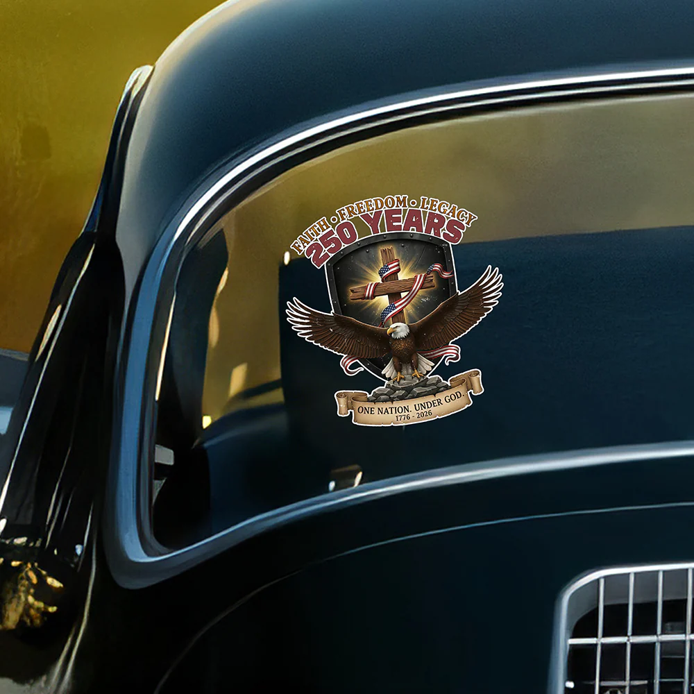 Faith Freedom Legacy 250 Years Anniversary 1776-2026 Eagle Car Window Decal Sticker LM32 899053 - Image 7