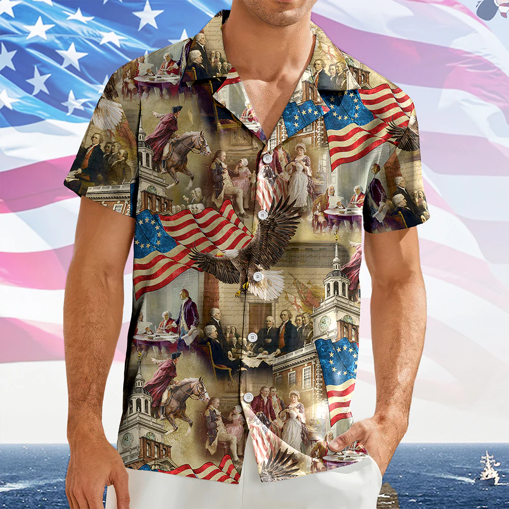 Personalized America 250th Birthday Hawaii Shirt HO82 901454 - Image 8