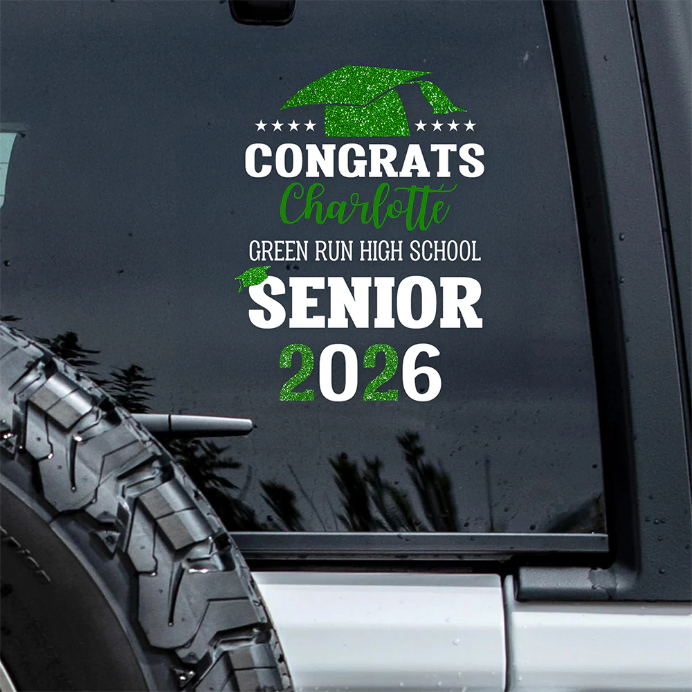 Personalized Congrats Graduation Car Window Decal Sticker HA75 898826 - Image 6