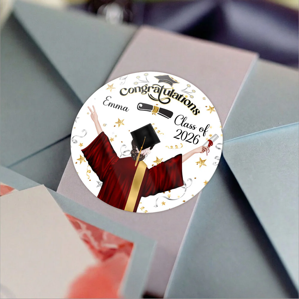 Personalized Congratulations Class of 2026 Roll Sticker TH10 898797 - Image 2