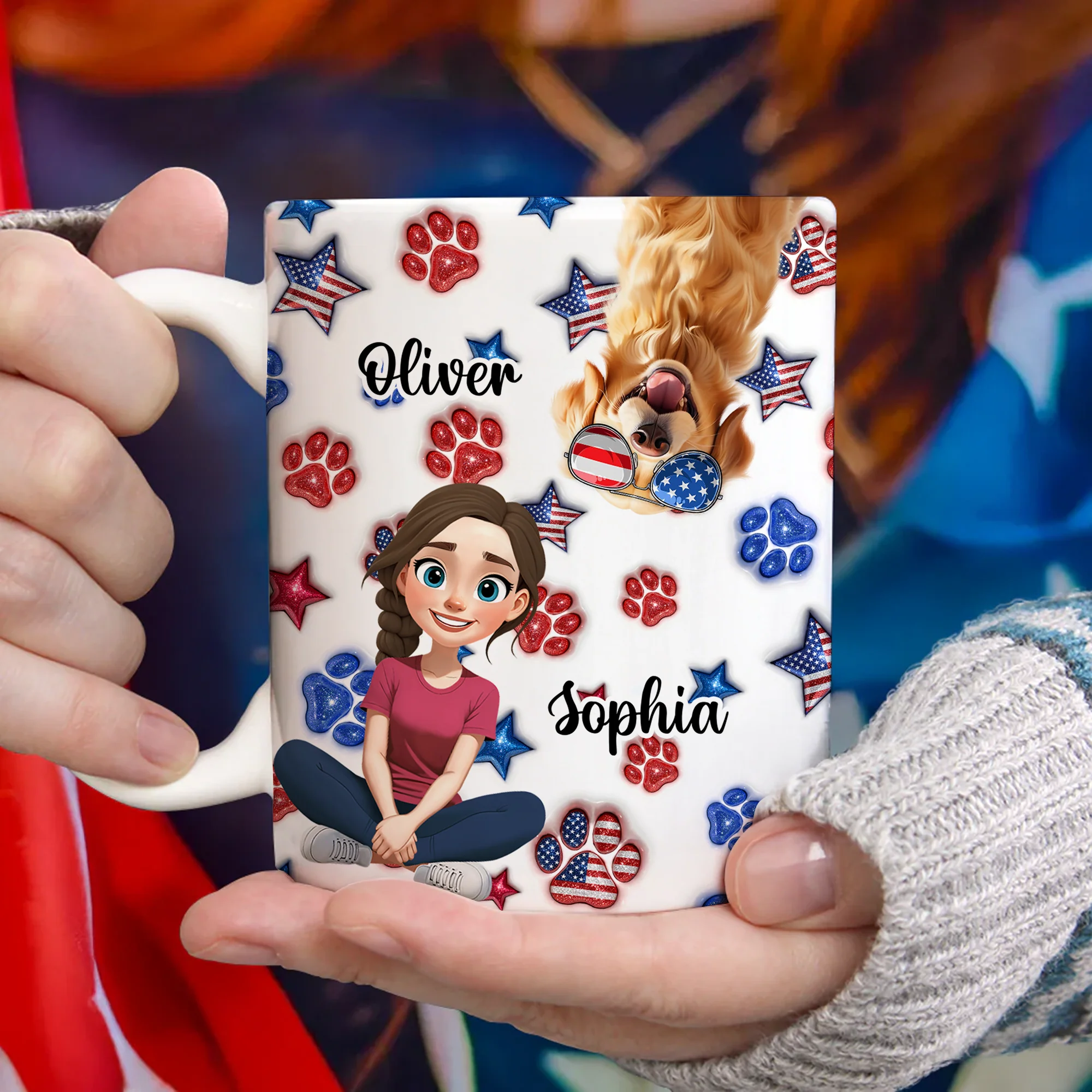 Personalized Dog America 250th Anniversary Gifts For Dog Mom HA75 920326 - Image 2