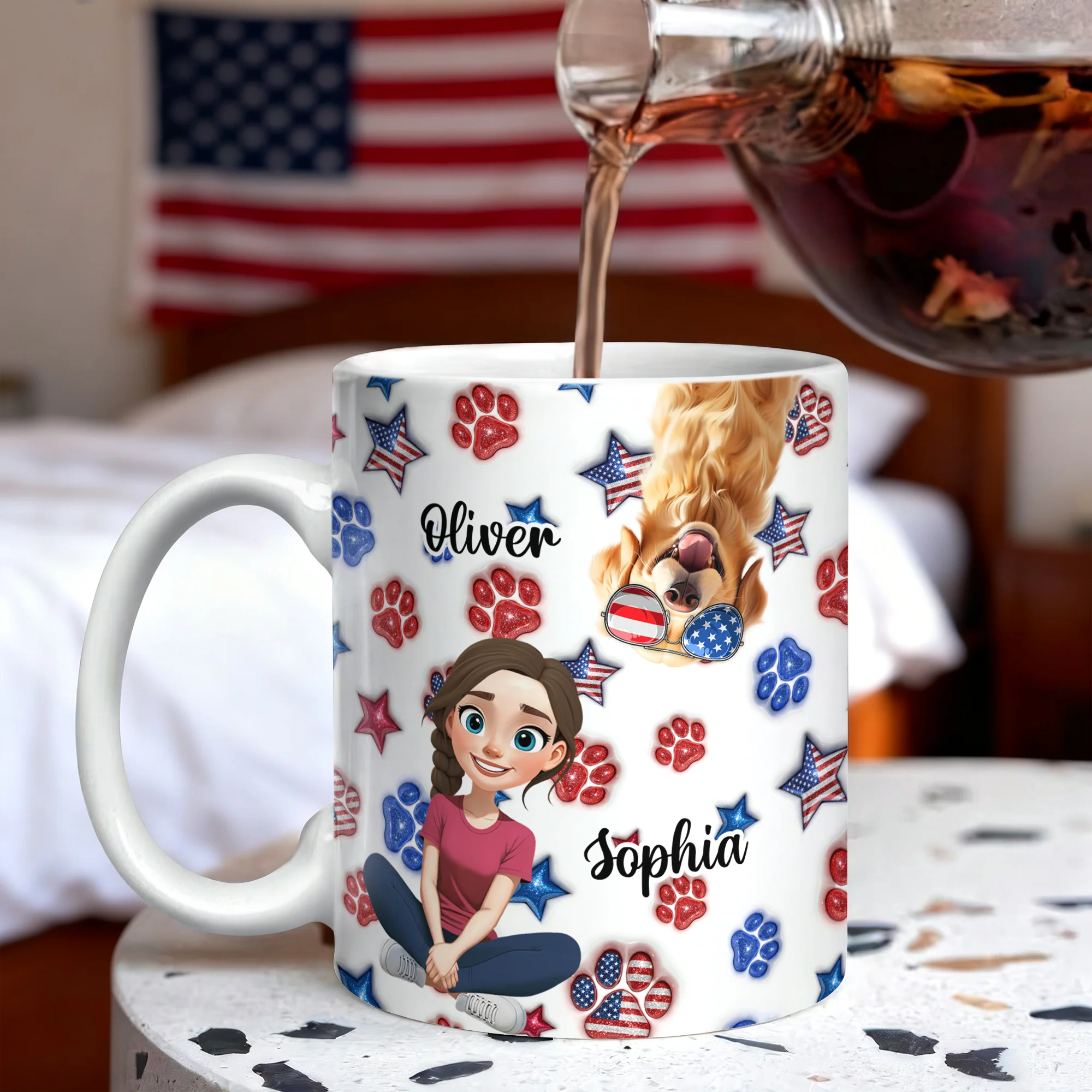 Personalized Dog America 250th Anniversary Gifts For Dog Mom HA75 920326 - Image 3