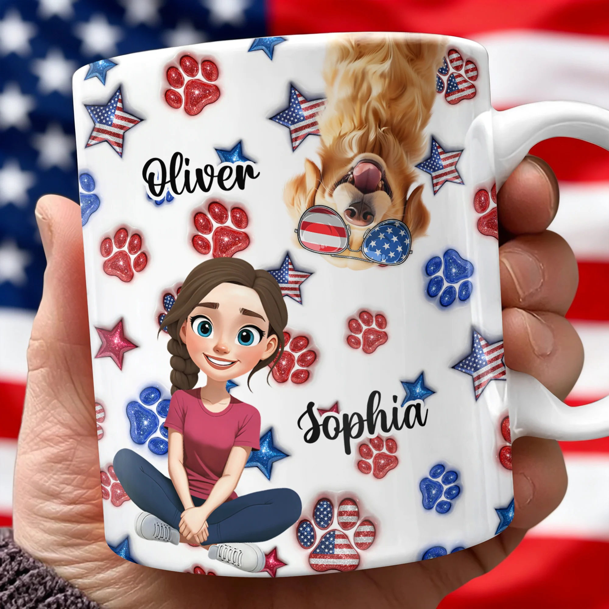 Personalized Dog America 250th Anniversary Gifts For Dog Mom HA75 920326 - Image 4