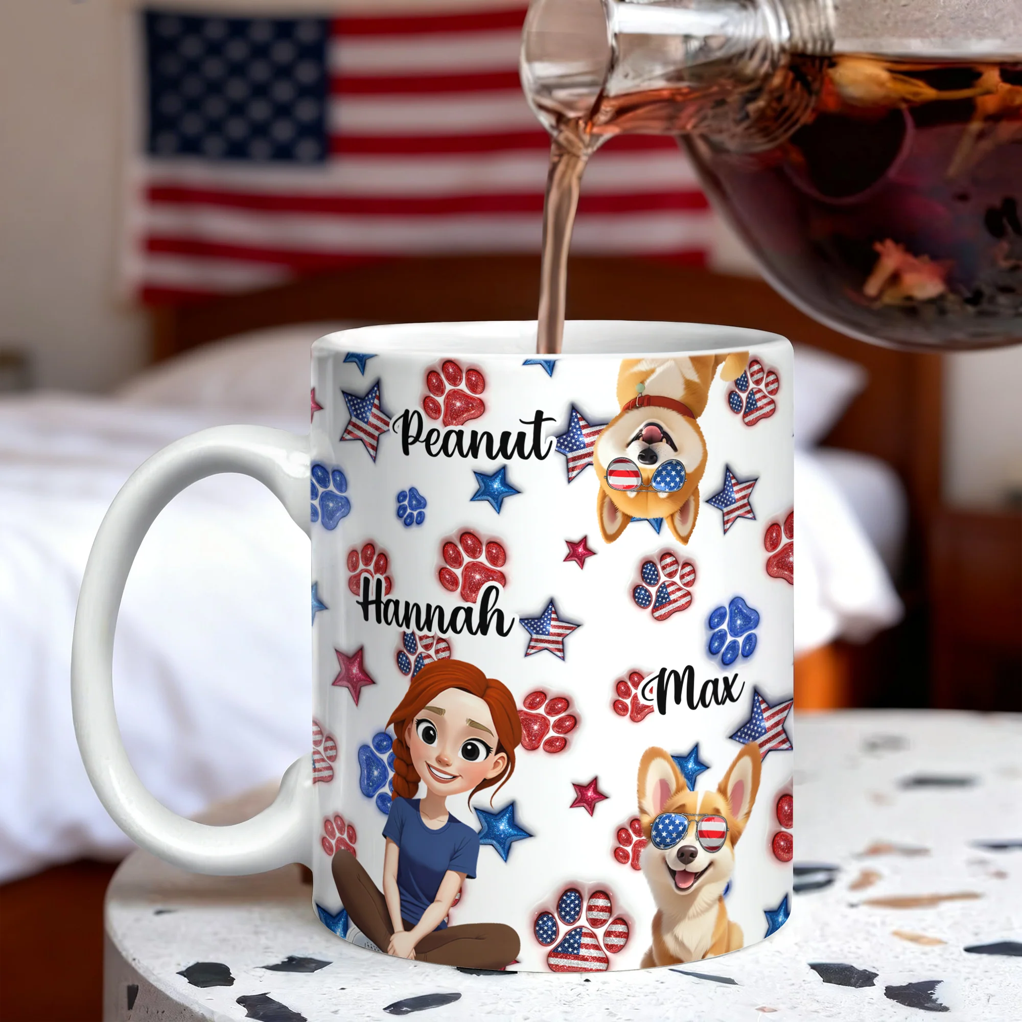 Personalized Dog America 250th Anniversary Gifts For Dog Mom HA75 920326 - Image 8