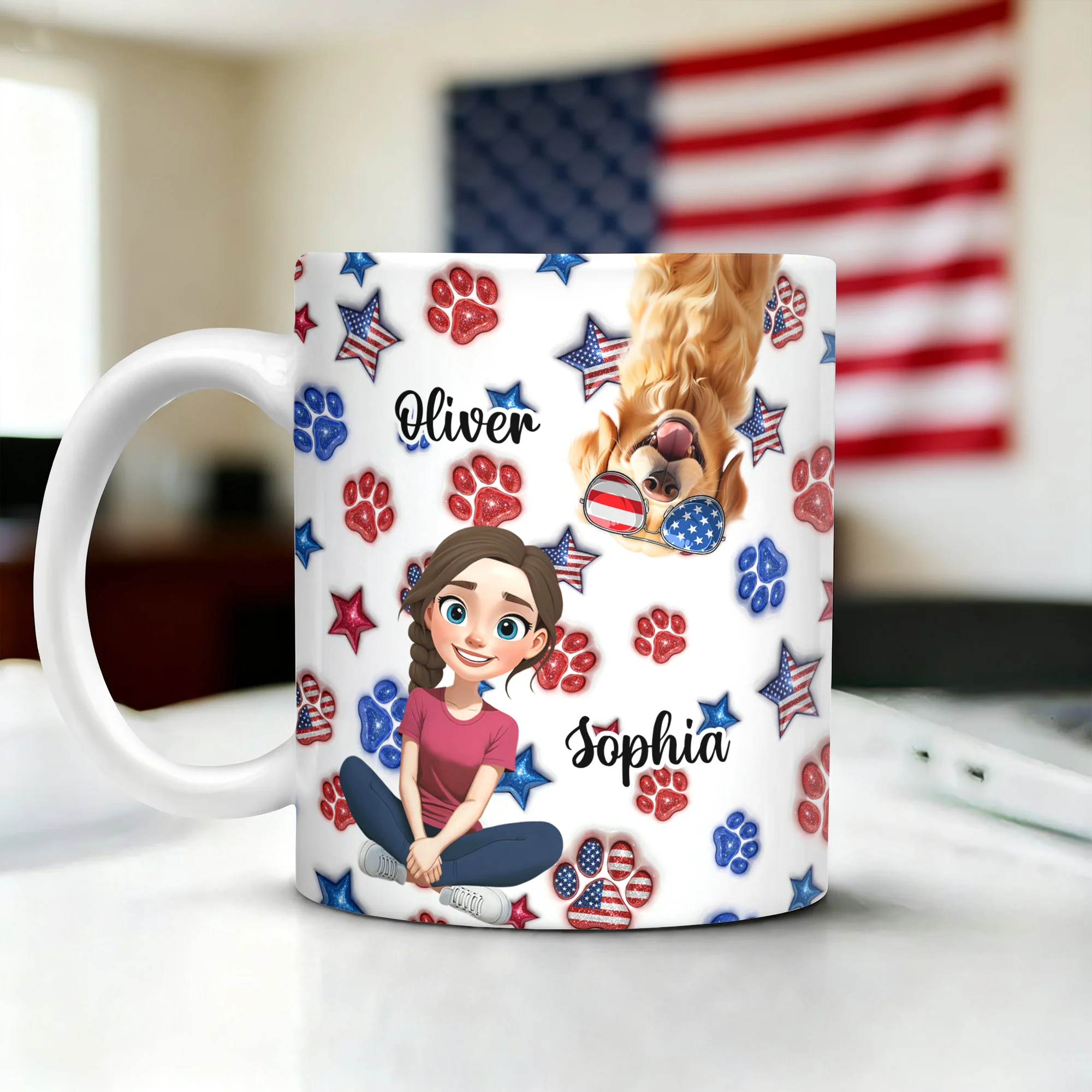 Personalized Dog America 250th Anniversary Gifts For Dog Mom HA75 920326 - Image 9
