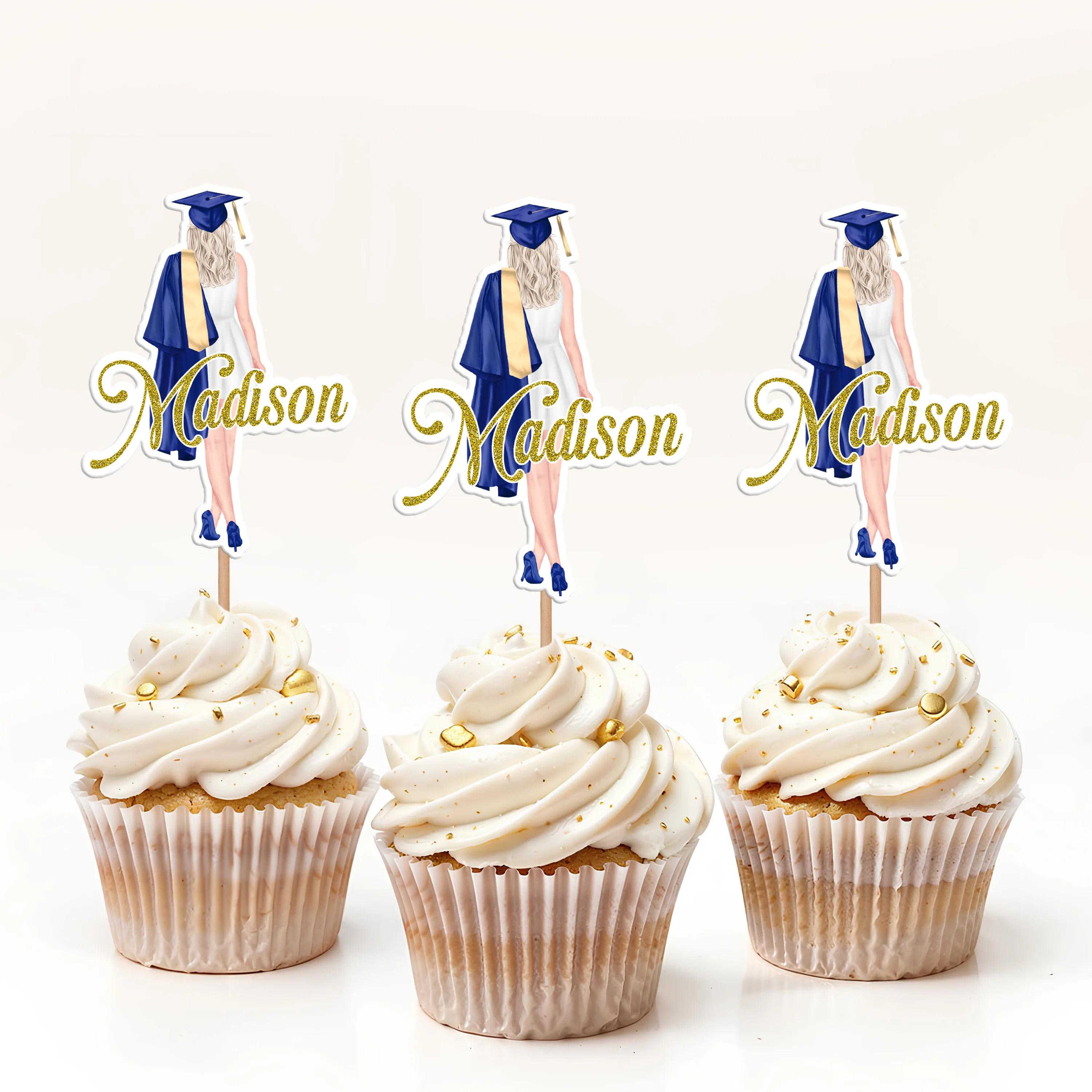 Personalized Graduation Girls Class Of 2026 Cupcake Topper HO82 901394 - Image 3
