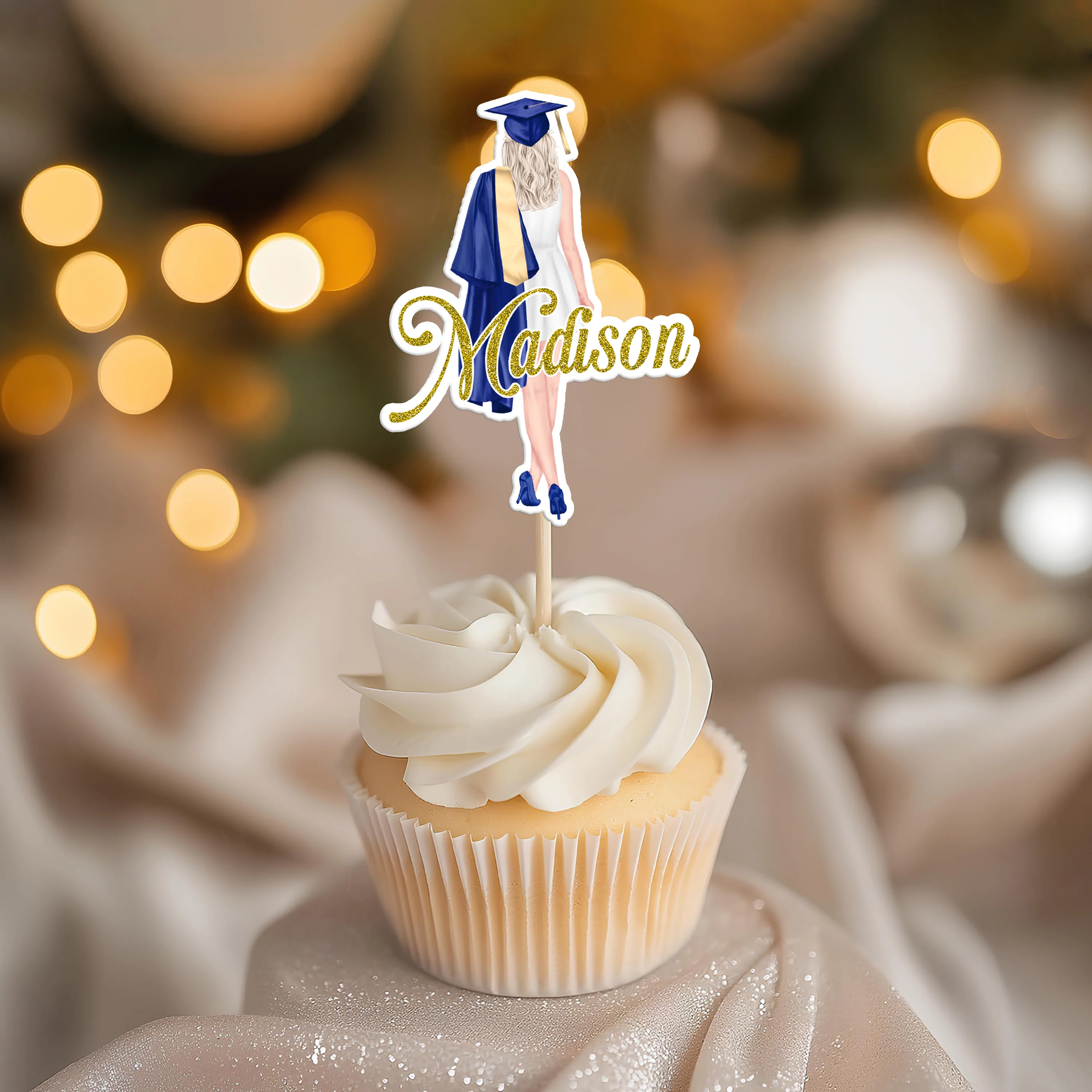Personalized Graduation Girls Class Of 2026 Cupcake Topper HO82 901394 - Image 4