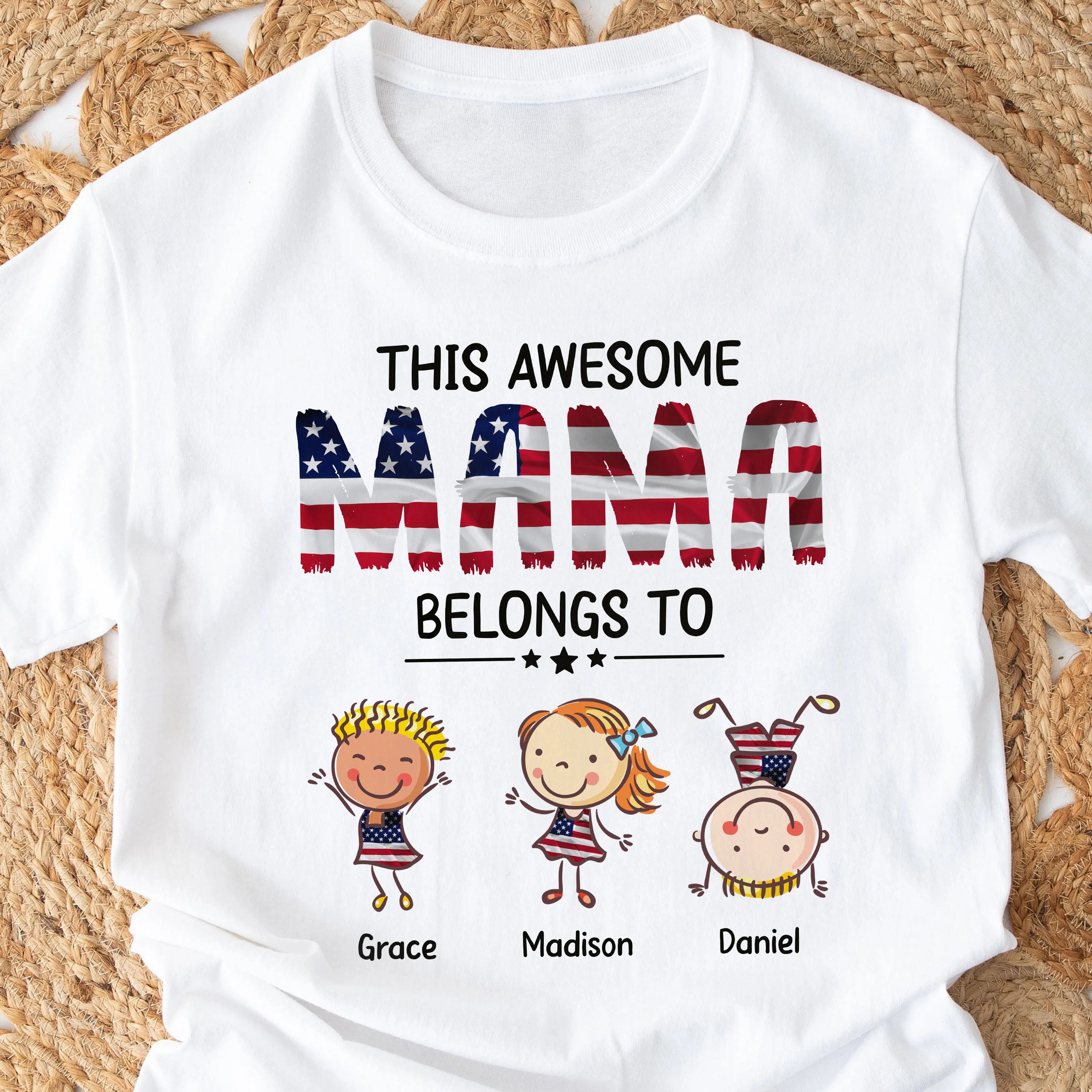Personalized This Awesome Mom Belongs To White Shirt HA75 920864 - Image 3